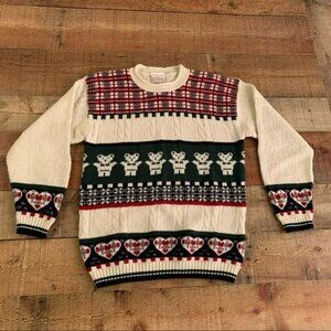 In design womens size XL deadstock vintage knit Christmas ugly sweater -NWT